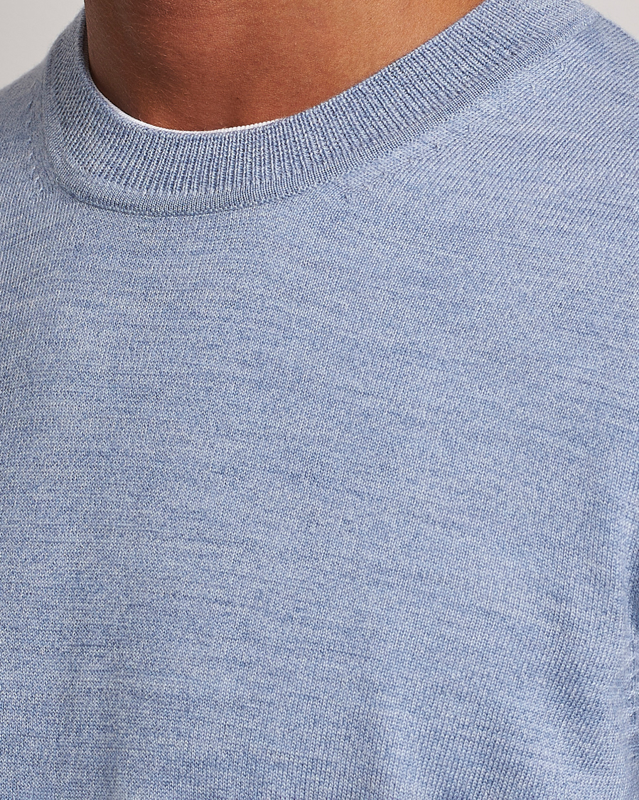 Herr | Tröjor | NN07 | Ted Merino Crew Neck Pullover Tink Blue
