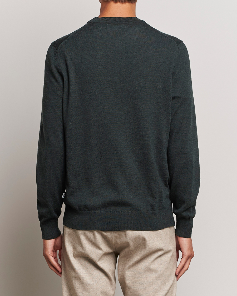 Herr | Tröjor | NN07 | Ted Merino Crew Neck Pullover Dark Army