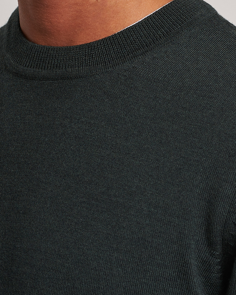 Herr | Tröjor | NN07 | Ted Merino Crew Neck Pullover Dark Army