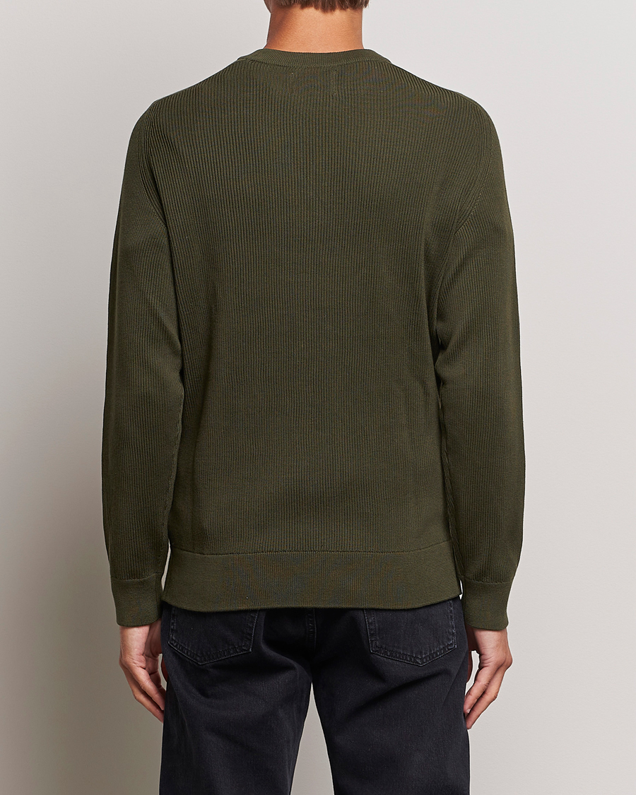 Herr | Tröjor | NN07 | Kevin Cotton Knitted Sweater Deep Green