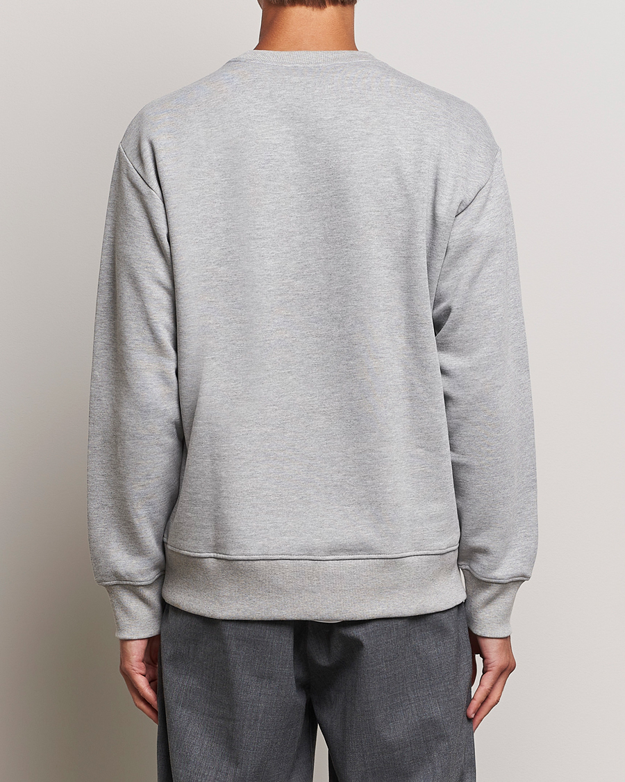 Herr | Tröjor | NN07 | Briggs Logo Crew Neck Sweatshirt Light Grey Melange