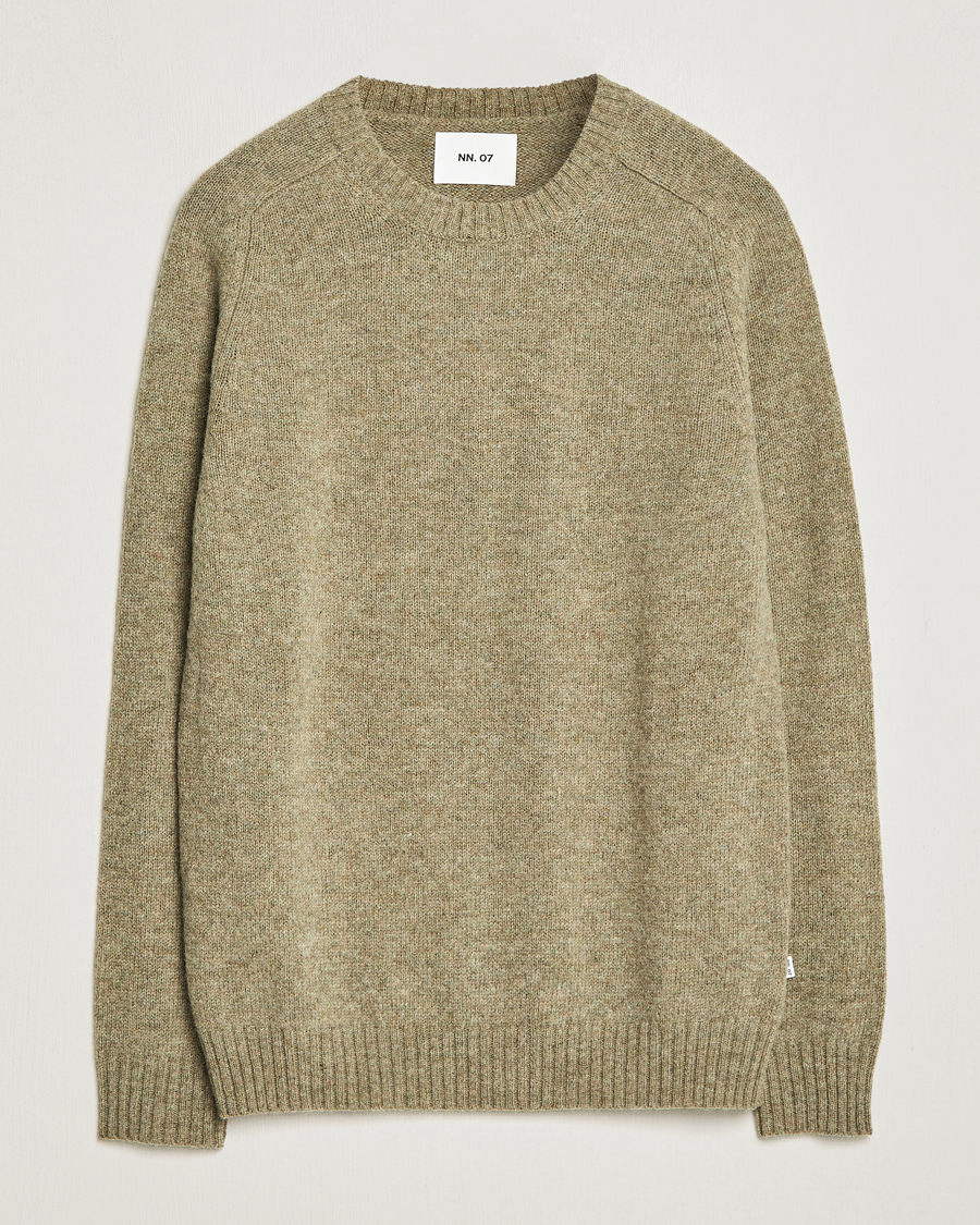 Herr | Tröjor | NN07 | Nathan Brushed Crew Neck Elmwood