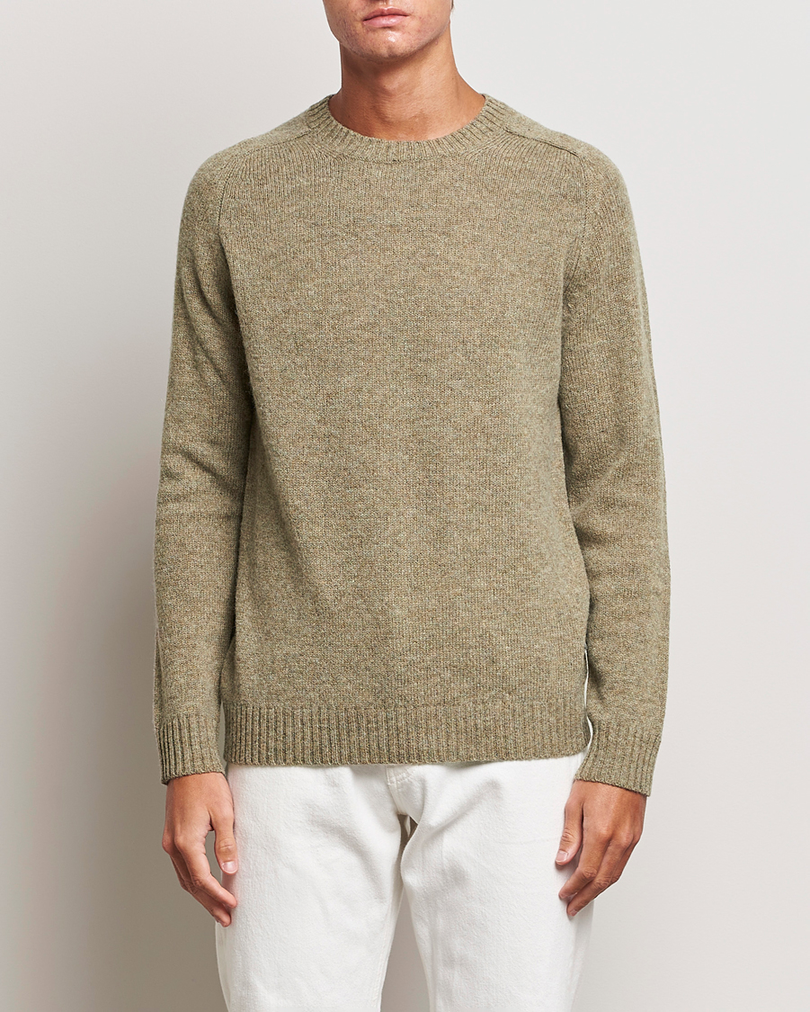 Herr | Tröjor | NN07 | Nathan Brushed Crew Neck Elmwood