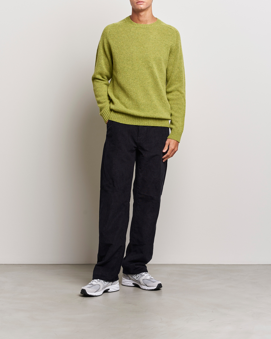 Herr | Tröjor | NN07 | Nathan Brushed Crew Neck Daiquiri Green