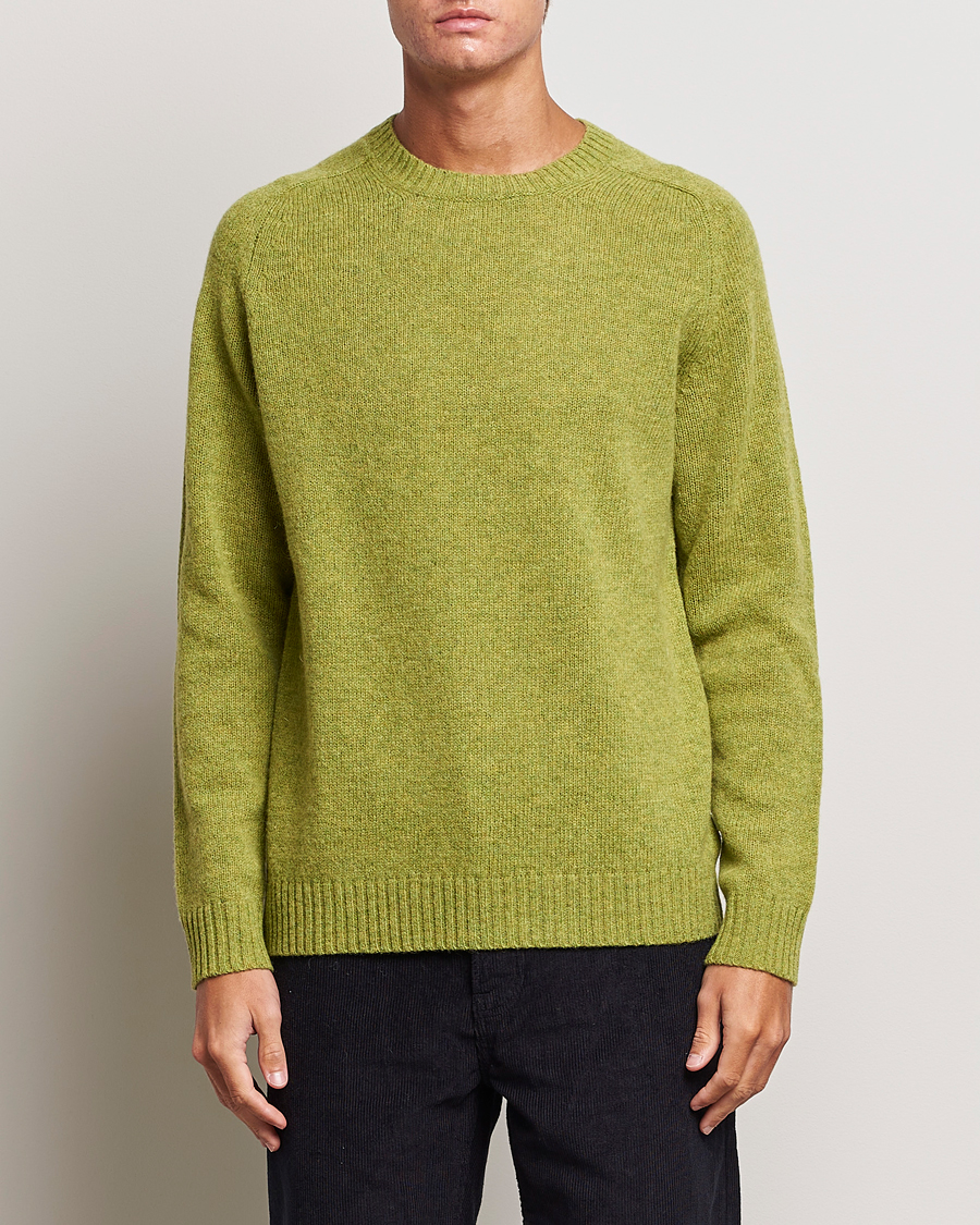 Herr | Tröjor | NN07 | Nathan Brushed Crew Neck Daiquiri Green