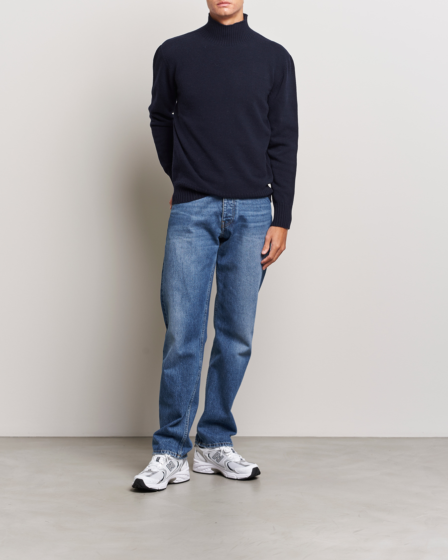 Herr | Tröjor | NN07 | Clark Brushed Polo Navy Blue