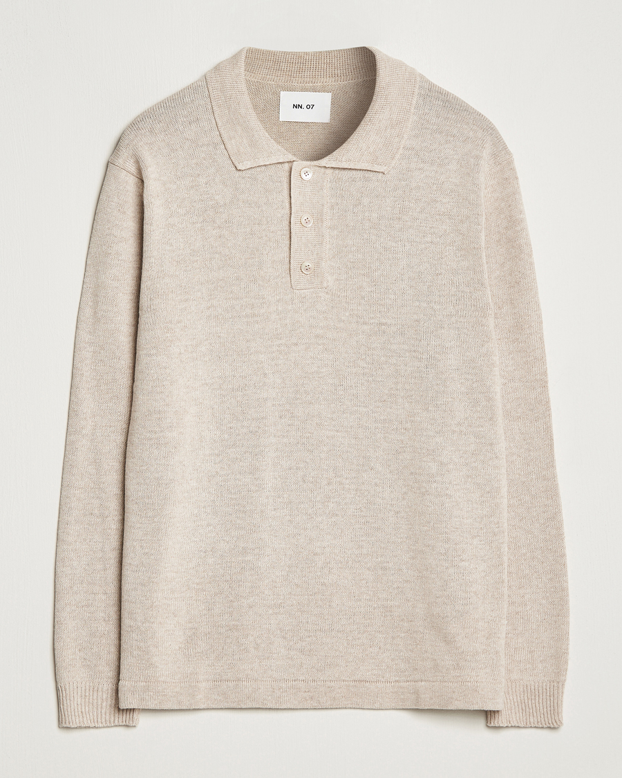 Herr | Tröjor | NN07 | Vito Knitted Polo Off White