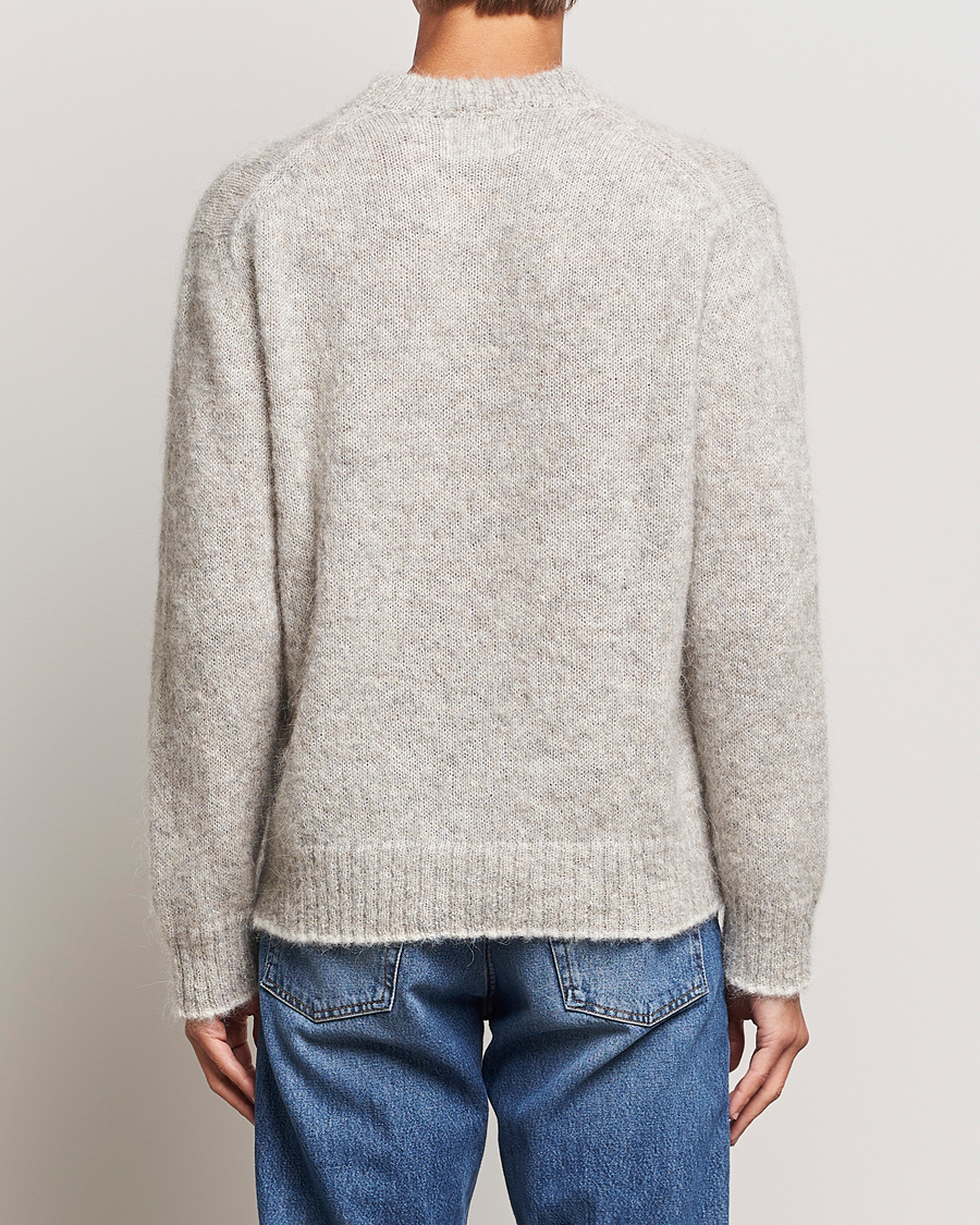 Herr | Tröjor | NN07 | Jack Wool Crew Neck Sweater Light Grey Melange