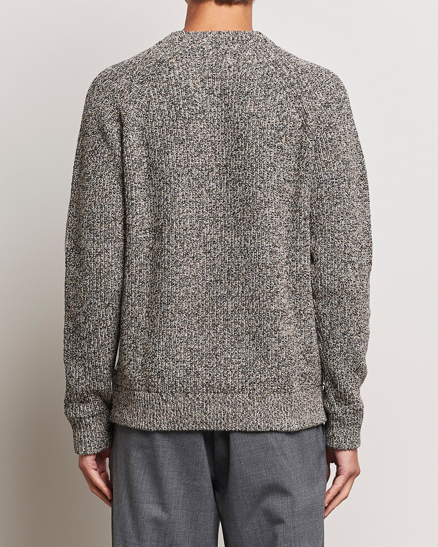 Herr | Tröjor | NN07 | Jacobo Heavy Knitted Sweater Khaki Melange