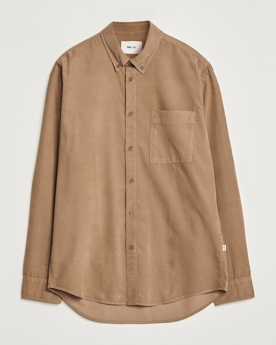 Herr | Skjortor | NN07 | Arne Baby Cord Shirt Shitake