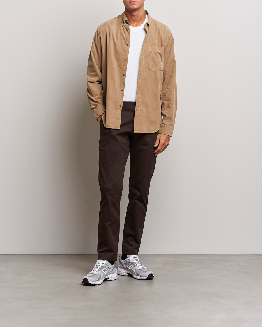 Herr | Skjortor | NN07 | Arne Baby Cord Shirt Shitake
