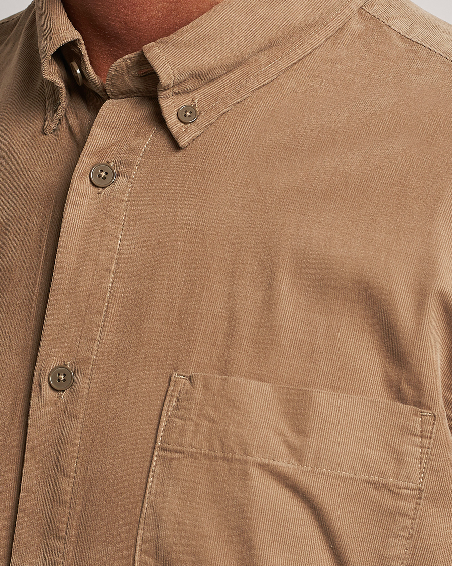 Herr | Skjortor | NN07 | Arne Baby Cord Shirt Shitake