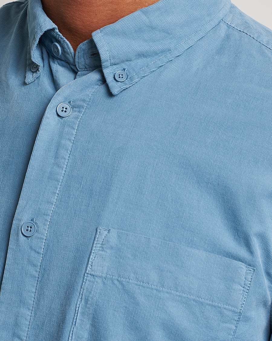 Herr | Skjortor | NN07 | Arne Baby Cord Shirt Dust Blue