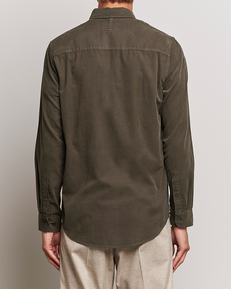 Herr | Skjortor | NN07 | Arne Baby Cord Shirt Dark Army