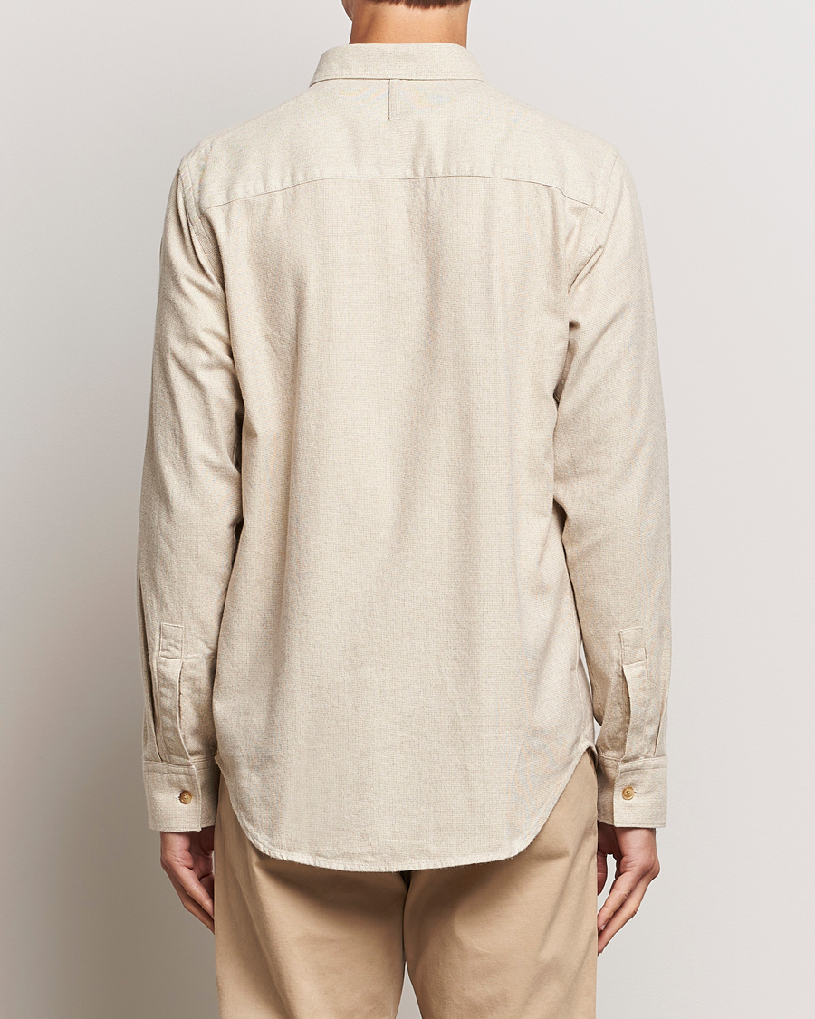 Herr | Skjortor | NN07 | Cohen Brushed Flannel Shirt Off White