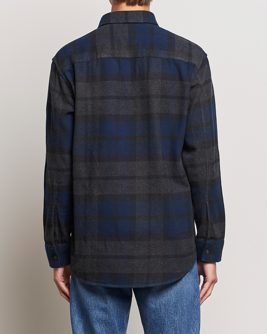 Herr | Skjortor | NN07 | Freddie Checked Overshirt Navy/Grey