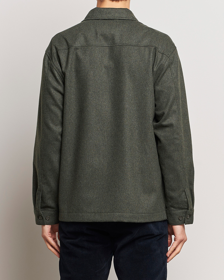 Herr | Skjortor | NN07 | Isak Pocket Overshirt Dark Green