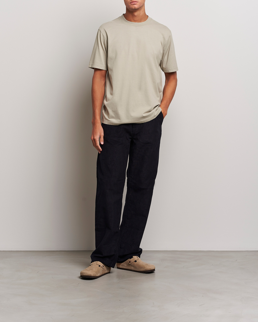 Herr | T-Shirts | NN07 | Adam Pima Crew Neck T-Shirt Fog