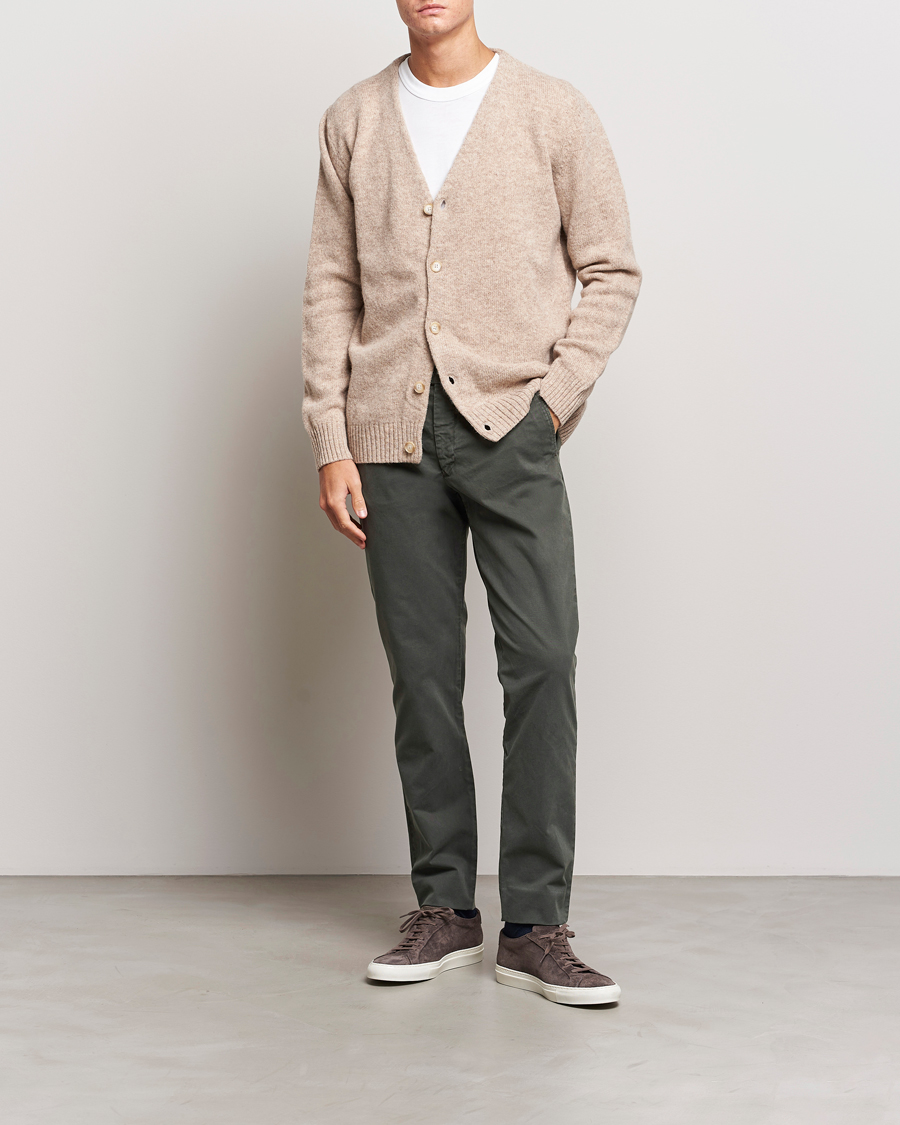 Herr | Byxor | NN07 | Wilhelm Regular Fit Stretch Chinos Dark Green