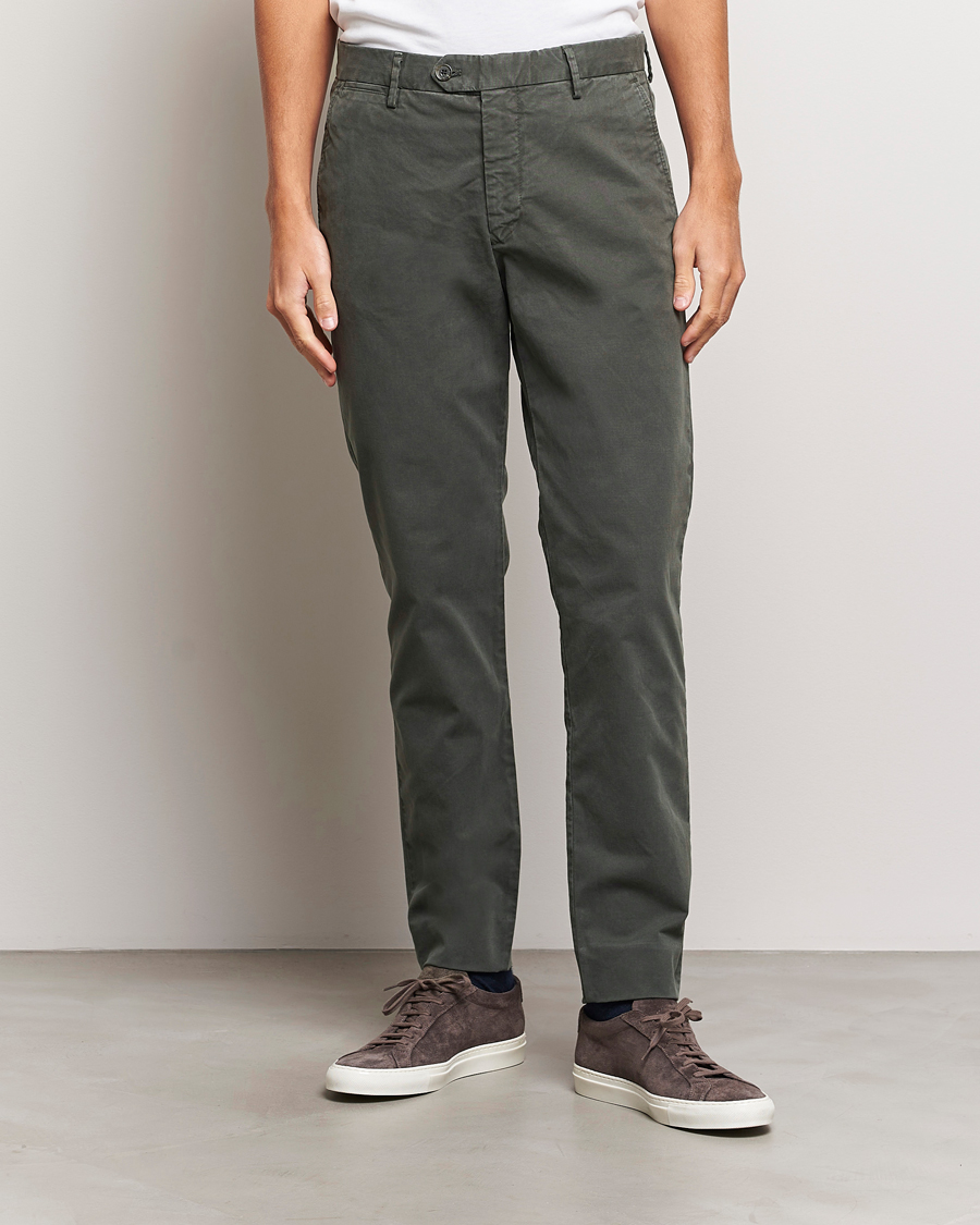 Herr | Chinos | NN07 | Wilhelm Regular Fit Stretch Chinos Dark Green