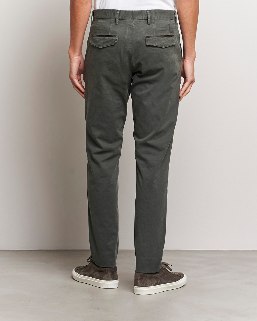 Herr | Byxor | NN07 | Wilhelm Regular Fit Stretch Chinos Dark Green