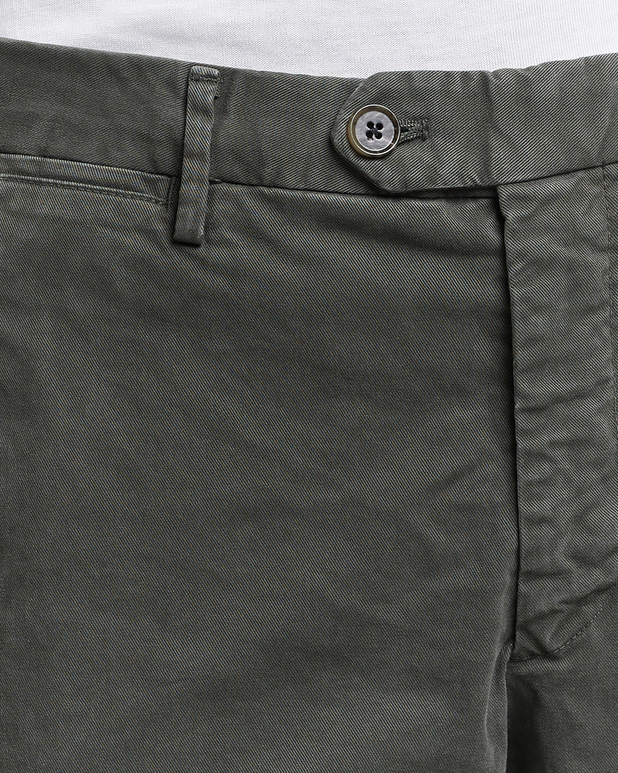 Herr | Byxor | NN07 | Wilhelm Regular Fit Stretch Chinos Dark Green