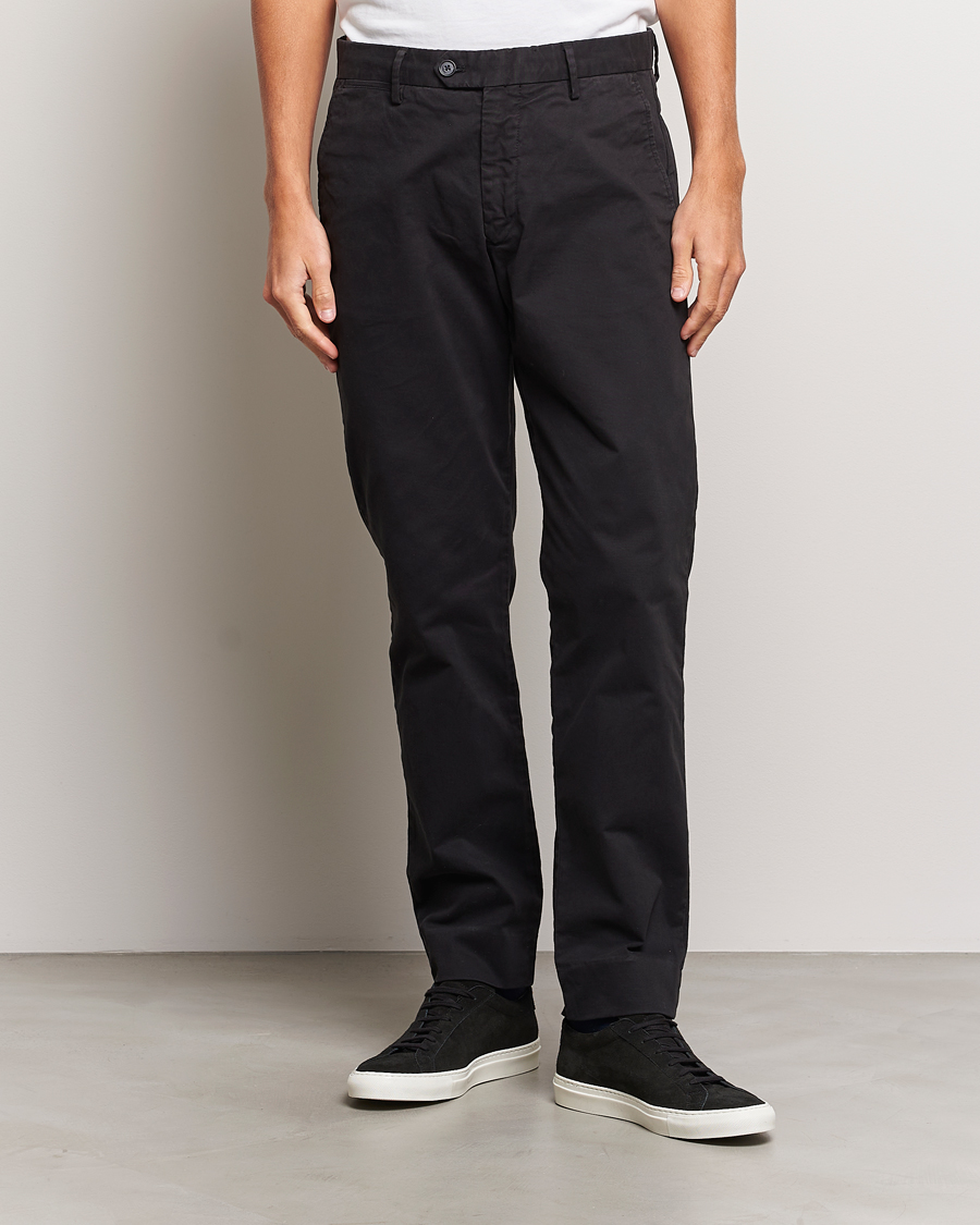 Herr | Byxor | NN07 | Wilhelm Regular Fit Stretch Chinos Black