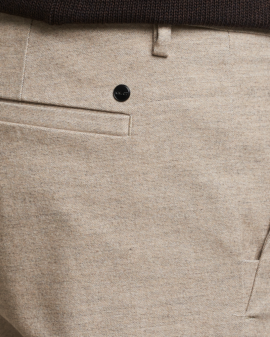 Herr | Byxor | NN07 | Theo Brushed Cotton Trousers Cement Melange