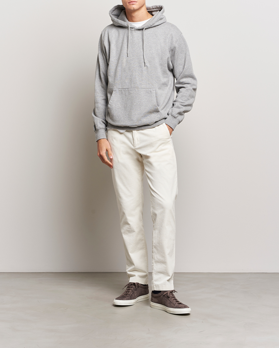 Herr | Byxor | NN07 | Theo Regular Fit Corduroy Chinos Off White
