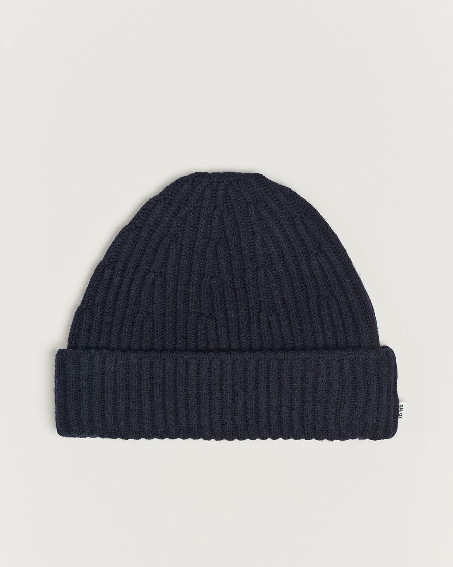 Herr | NN07 Ribbed Hat Navy Blue | NN07 | Ribbed Hat Navy Blue