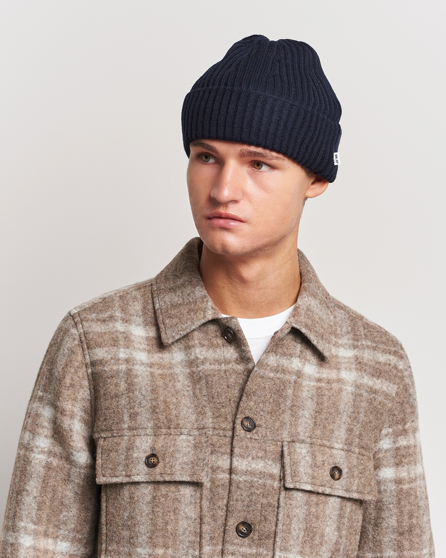 Herr | NN07 Ribbed Hat Navy Blue | NN07 | Ribbed Hat Navy Blue