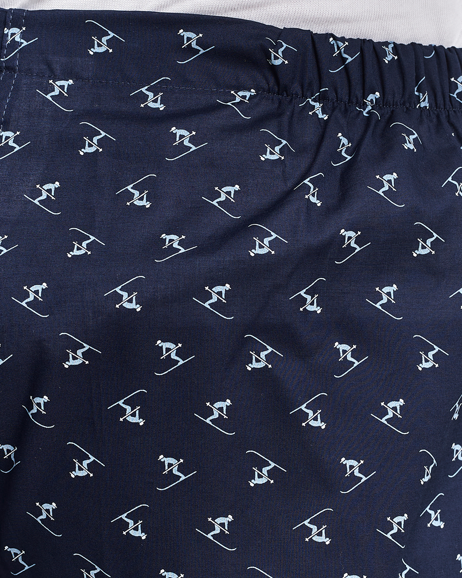 Herr | Pyjamas & Morgonrockar | Derek Rose | Cotton Ski Pyjama Set Navy