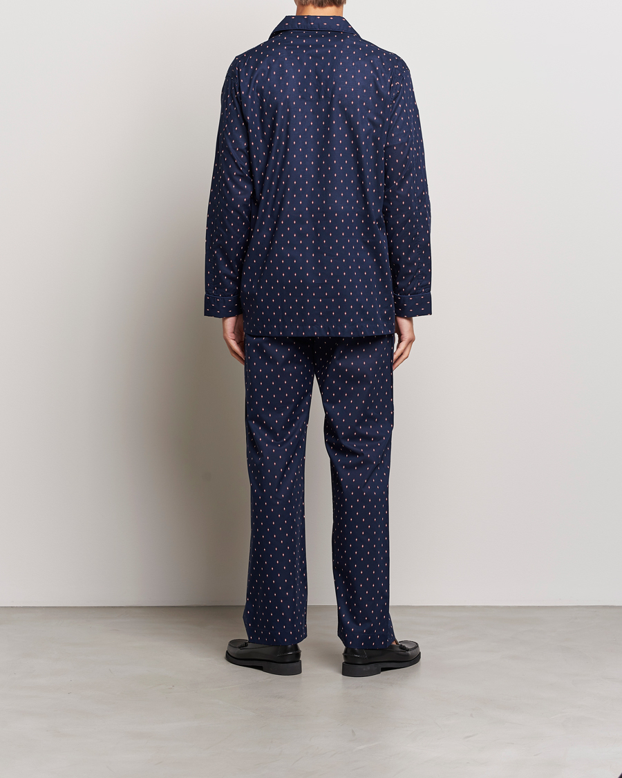 Herr | Loungewear | Derek Rose | Cotton Pyjama Set Navy