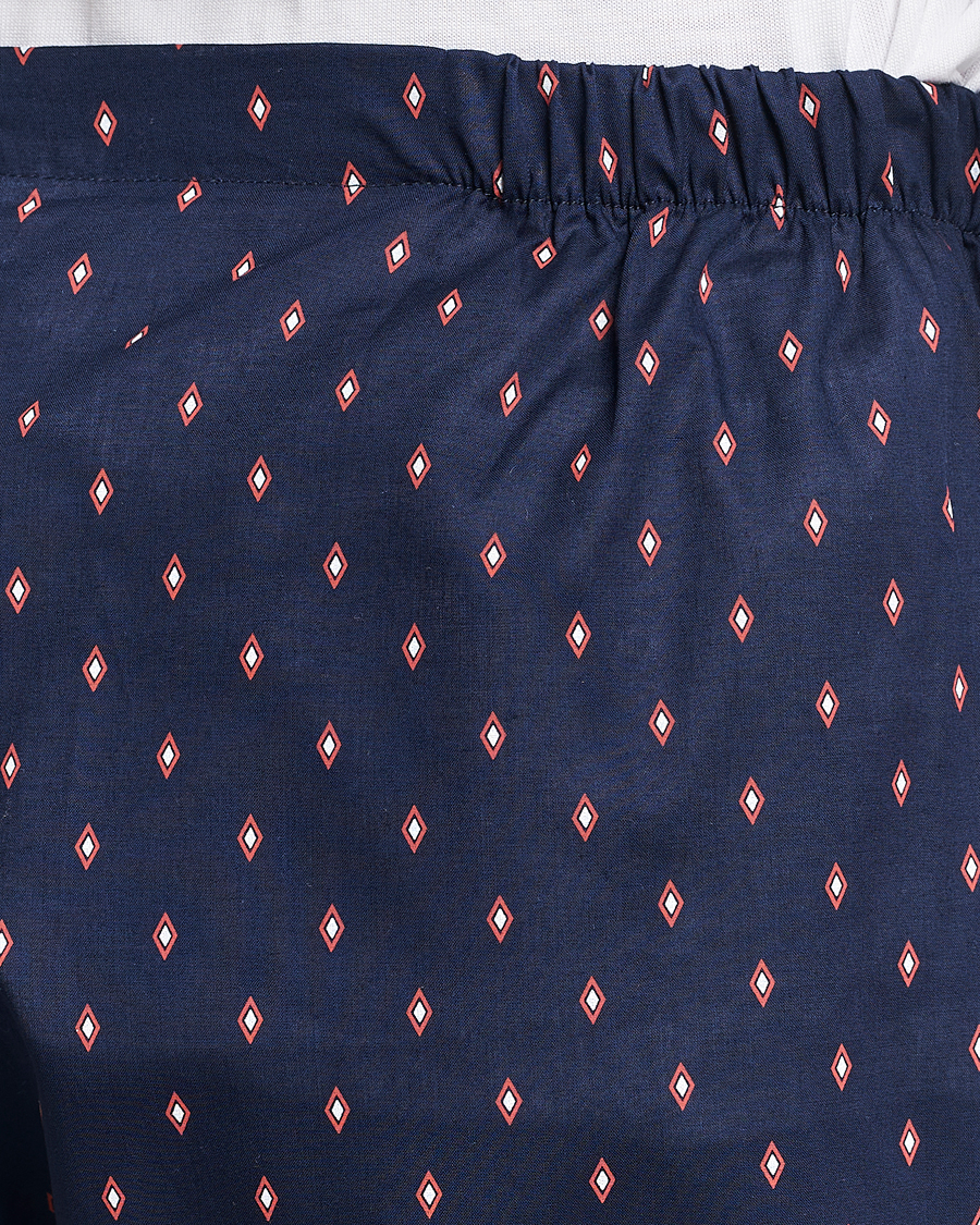 Herr | Pyjamas & Morgonrockar | Derek Rose | Cotton Pyjama Set Navy