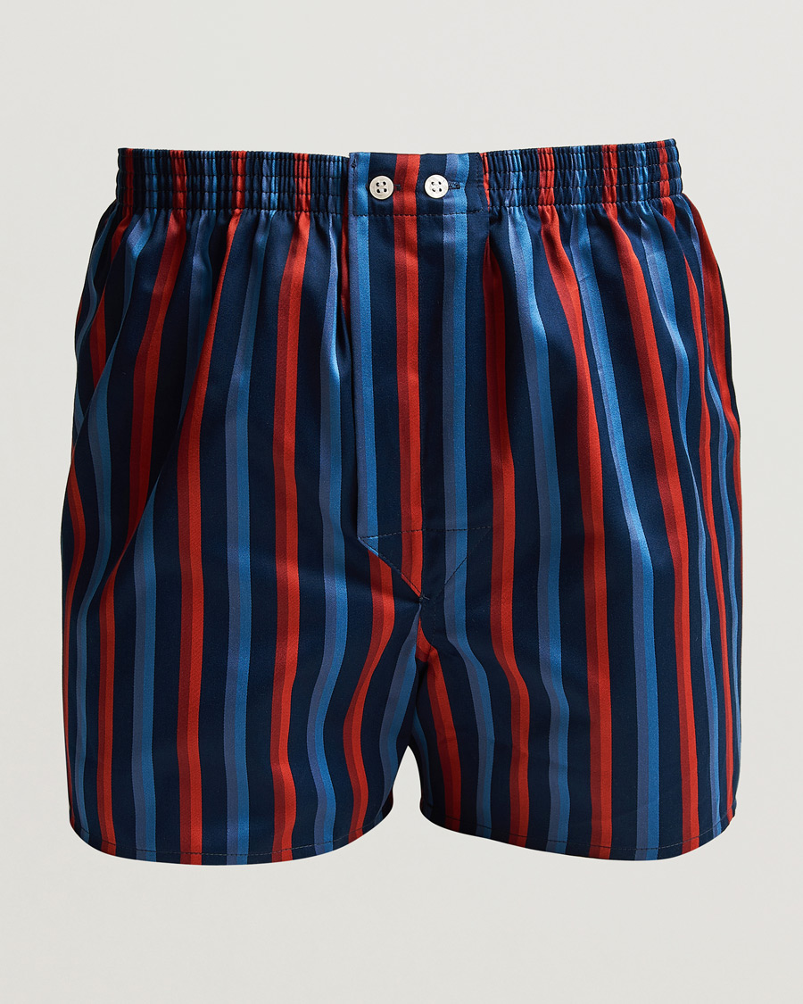 Herr | Underkläder | Derek Rose | Classic Fit Striped Cotton Boxer Shorts Multi