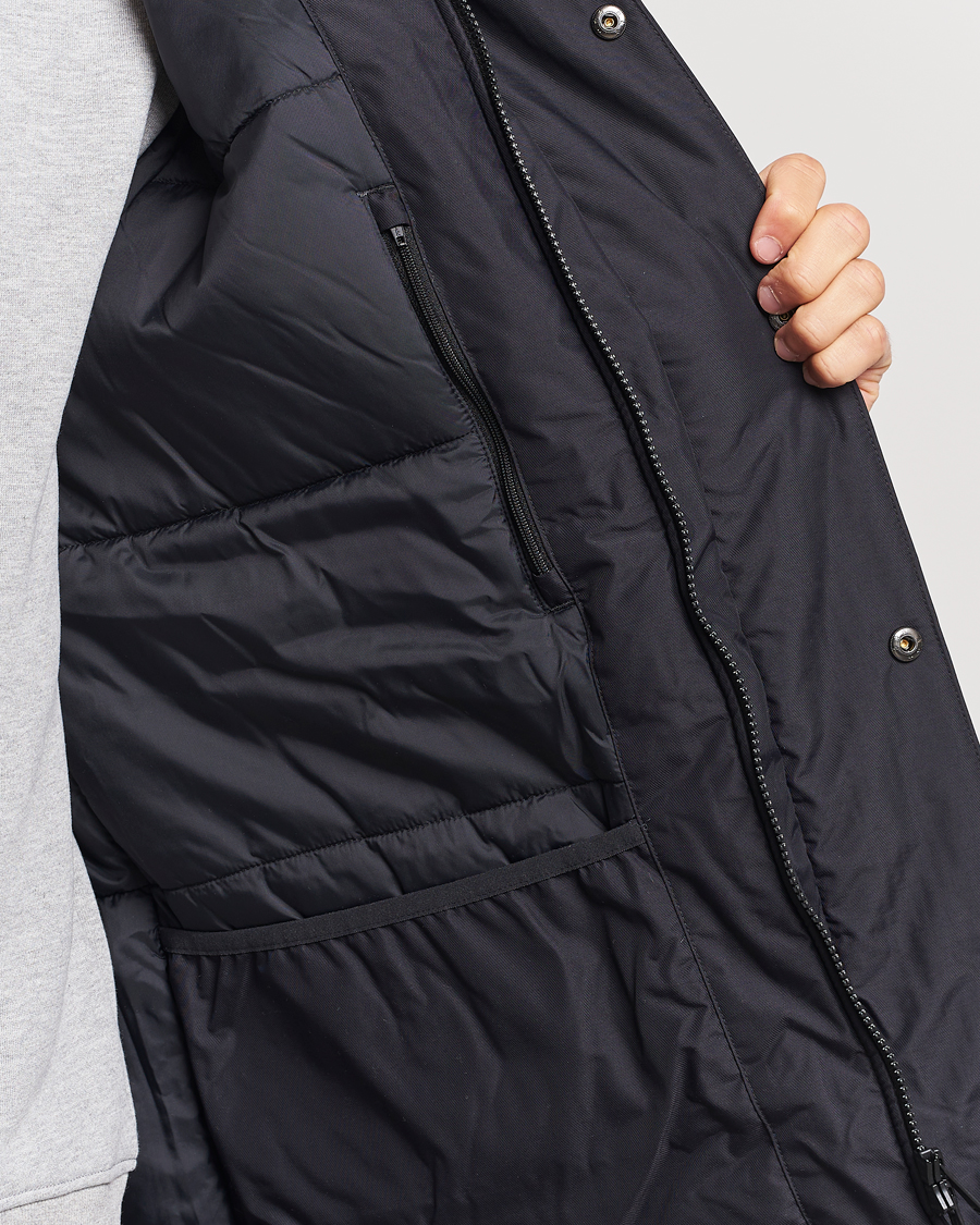 Herr | Jackor | Fred Perry | Padded Zip Through Parka Black