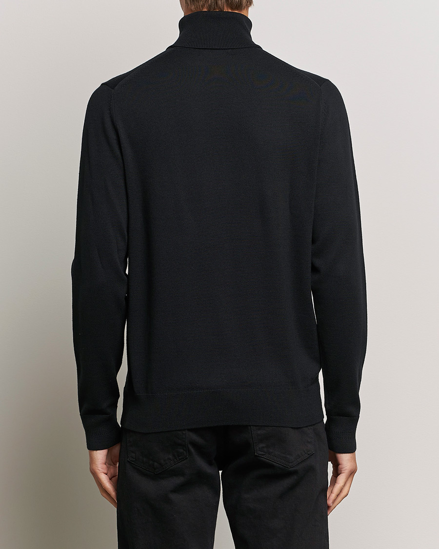 Herr | Tröjor | Fred Perry | Classic Rollnock Jumper Black