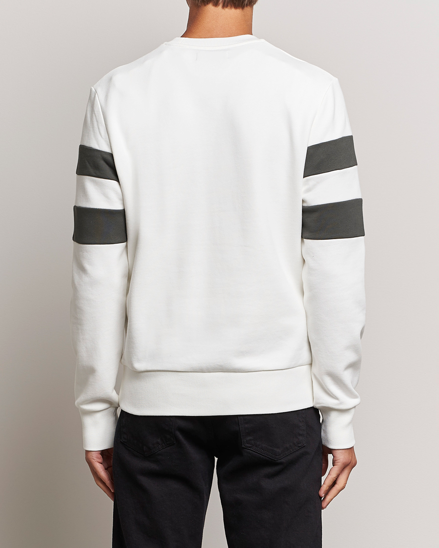 Herr | Tröjor | Fred Perry | Tipped Sleeve Sweatshirt Snow Whiite