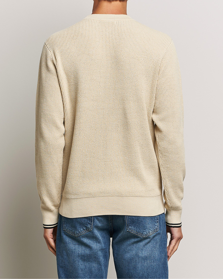 Herr | Tröjor | Fred Perry | Waffle Stitch Jumper Oatmeal