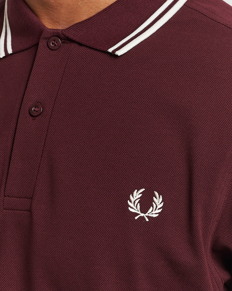 Herr | Pikéer | Fred Perry | Twin Tipped Polo Shirt Oxblood