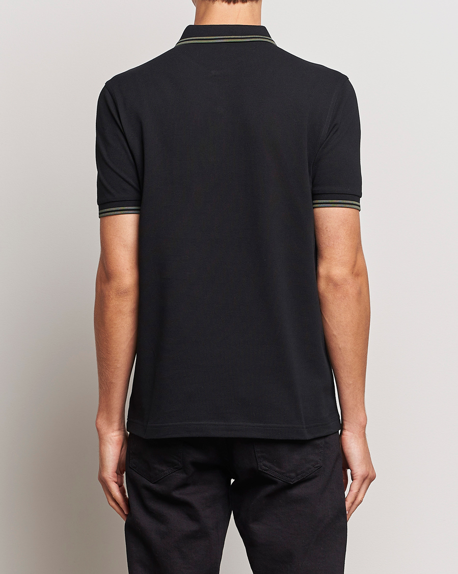 Herr | Pikéer | Fred Perry | Twin Tipped Polo Shirt Black