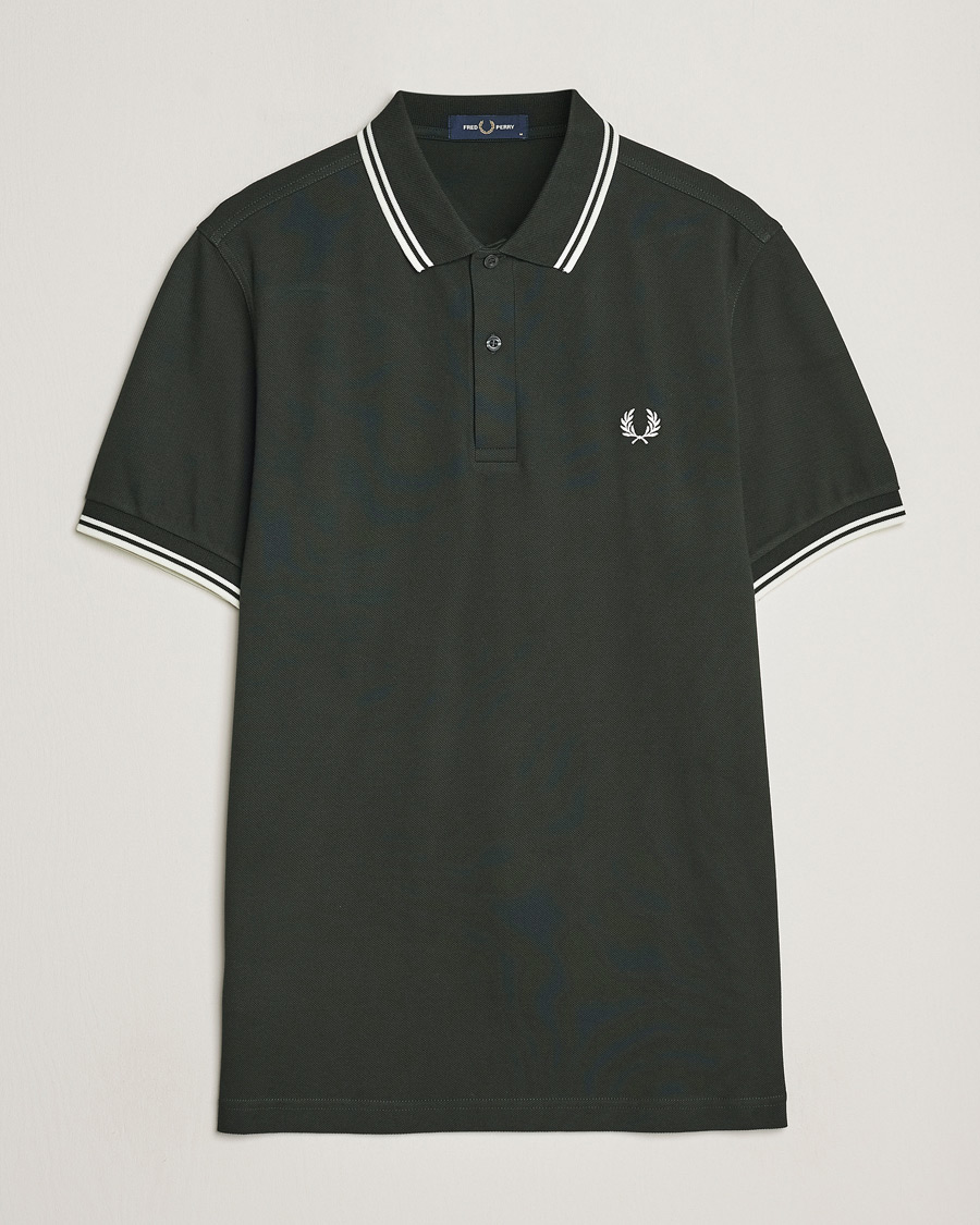Herr | Pikéer | Fred Perry | Twin Tipped Polo Shirt Night Green