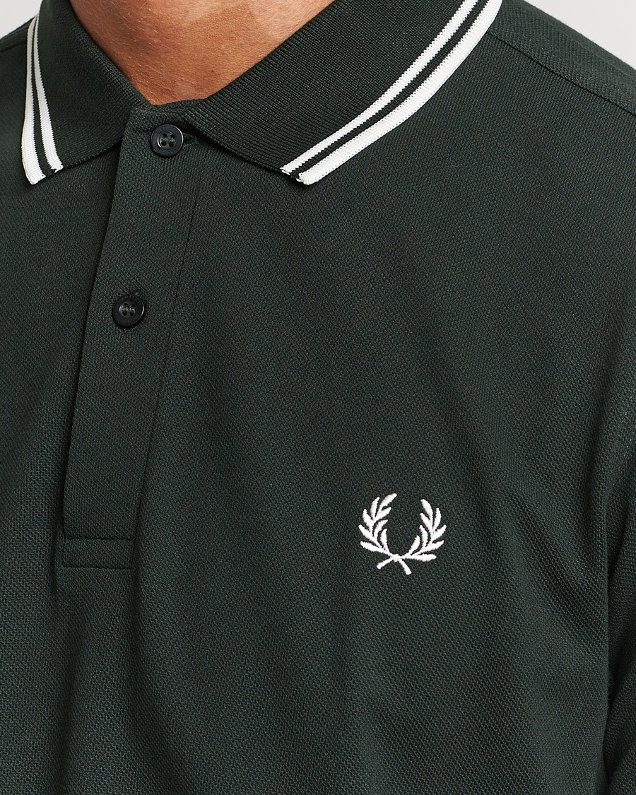 Herr | Pikéer | Fred Perry | Twin Tipped Polo Shirt Night Green