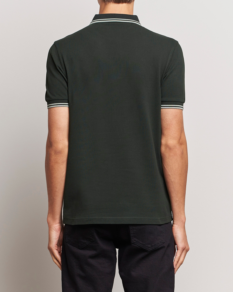 Herr | Pikéer | Fred Perry | Twin Tipped Polo Shirt Night Green