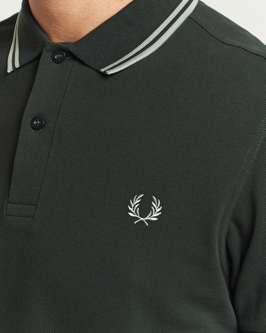 Herr | Pikéer | Fred Perry | Twin Tipped Polo Shirt Night Green