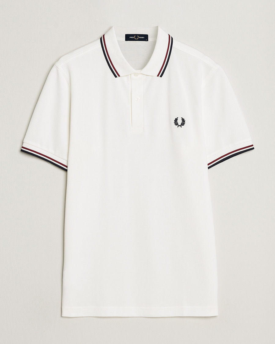 Herr | Pikéer | Fred Perry | Twin Tipped Polo Shirt Snow White