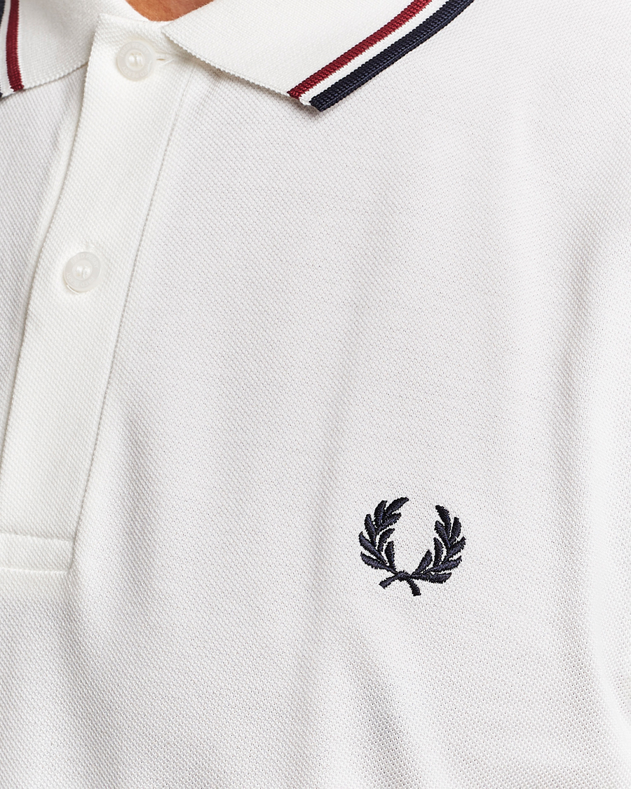 Herr | Pikéer | Fred Perry | Twin Tipped Polo Shirt Snow White