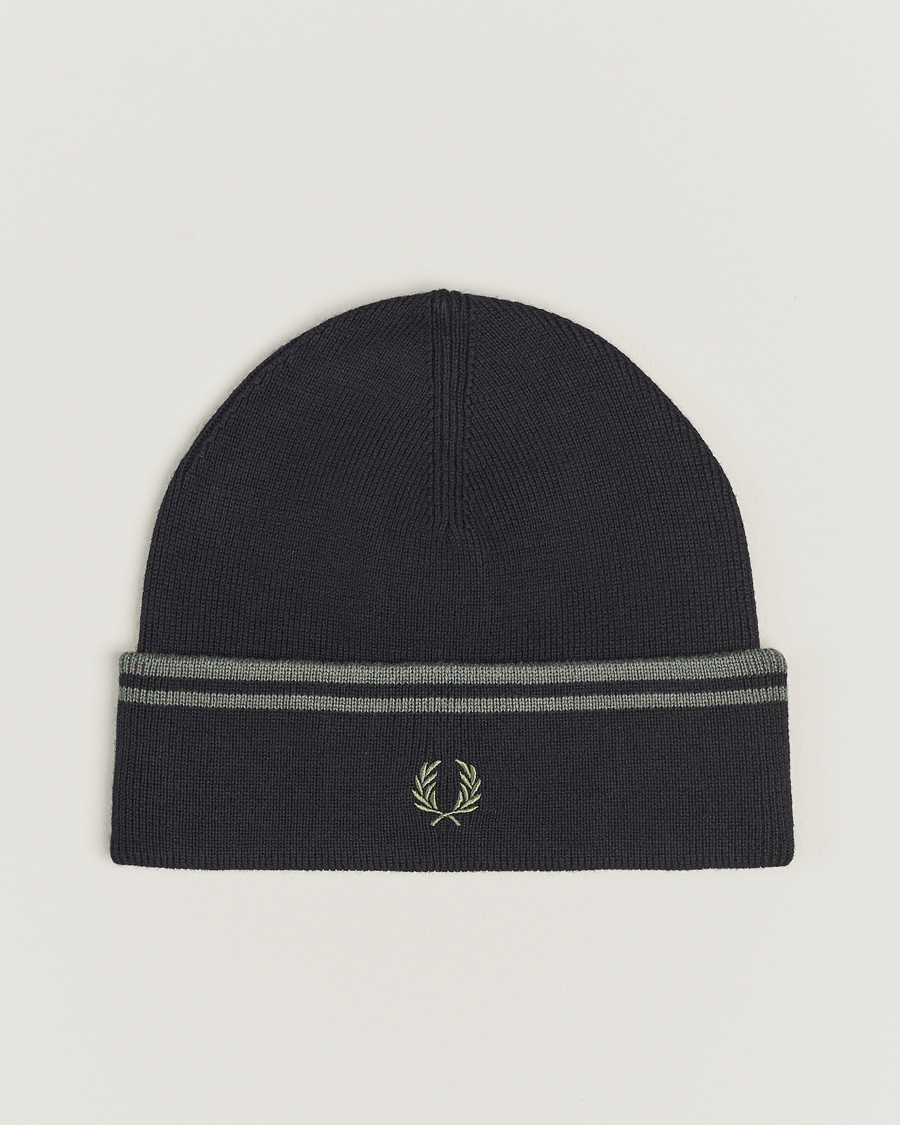 Herr | Fred Perry Twin Tipped Merino Beanie Black | Fred Perry | Twin Tipped Merino Beanie Black