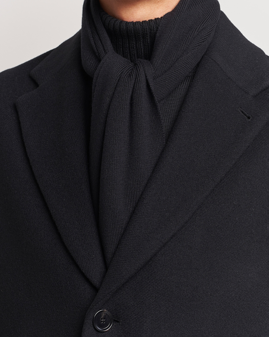 Herr |  | Fred Perry | Twin Tipped Merino Wool Scarf Black