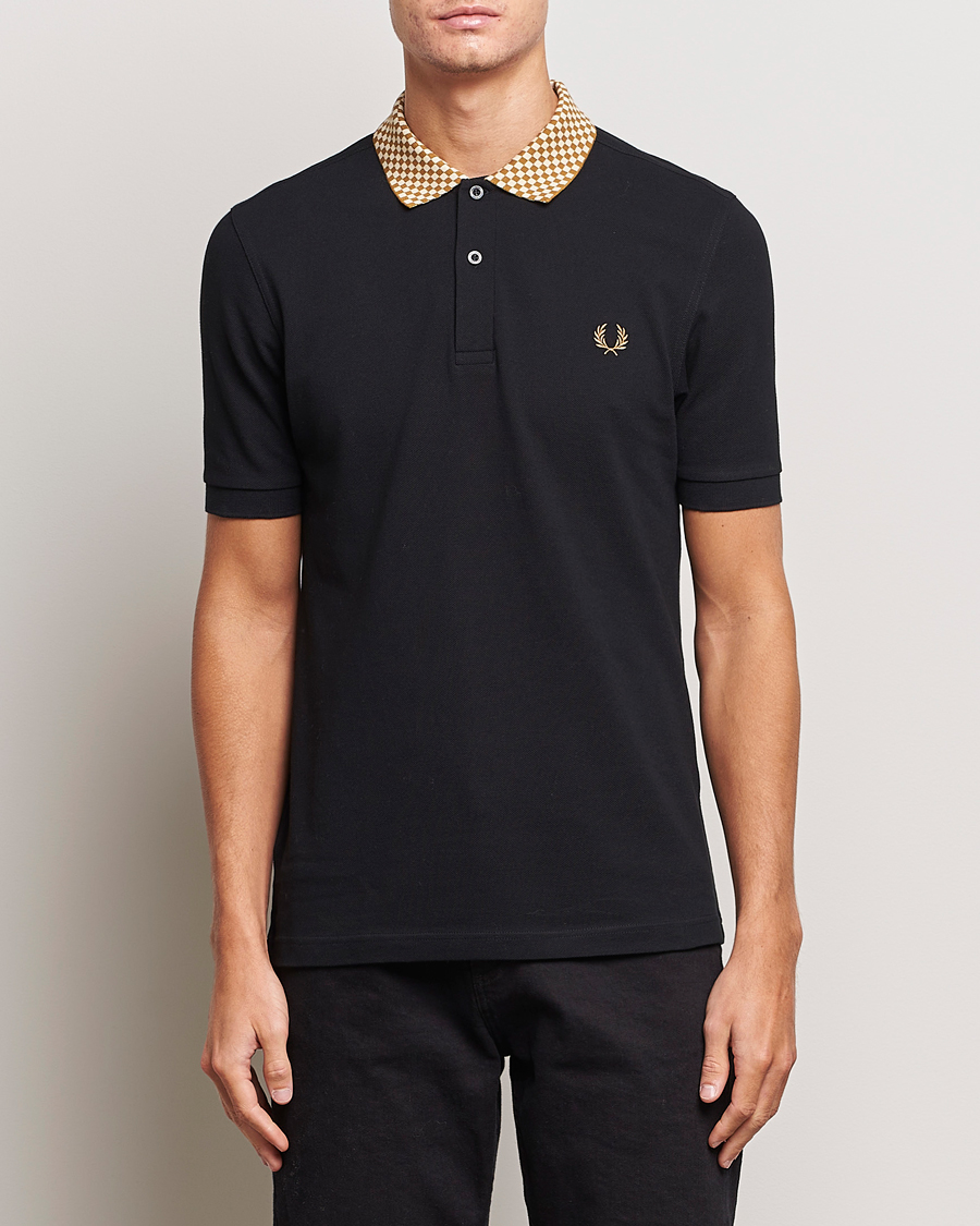 Herr | Fred Perry | Fred Perry | Checkboard Collar Polo Black